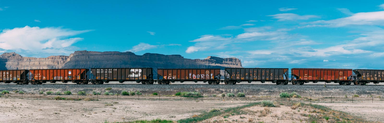 Utah train panorama